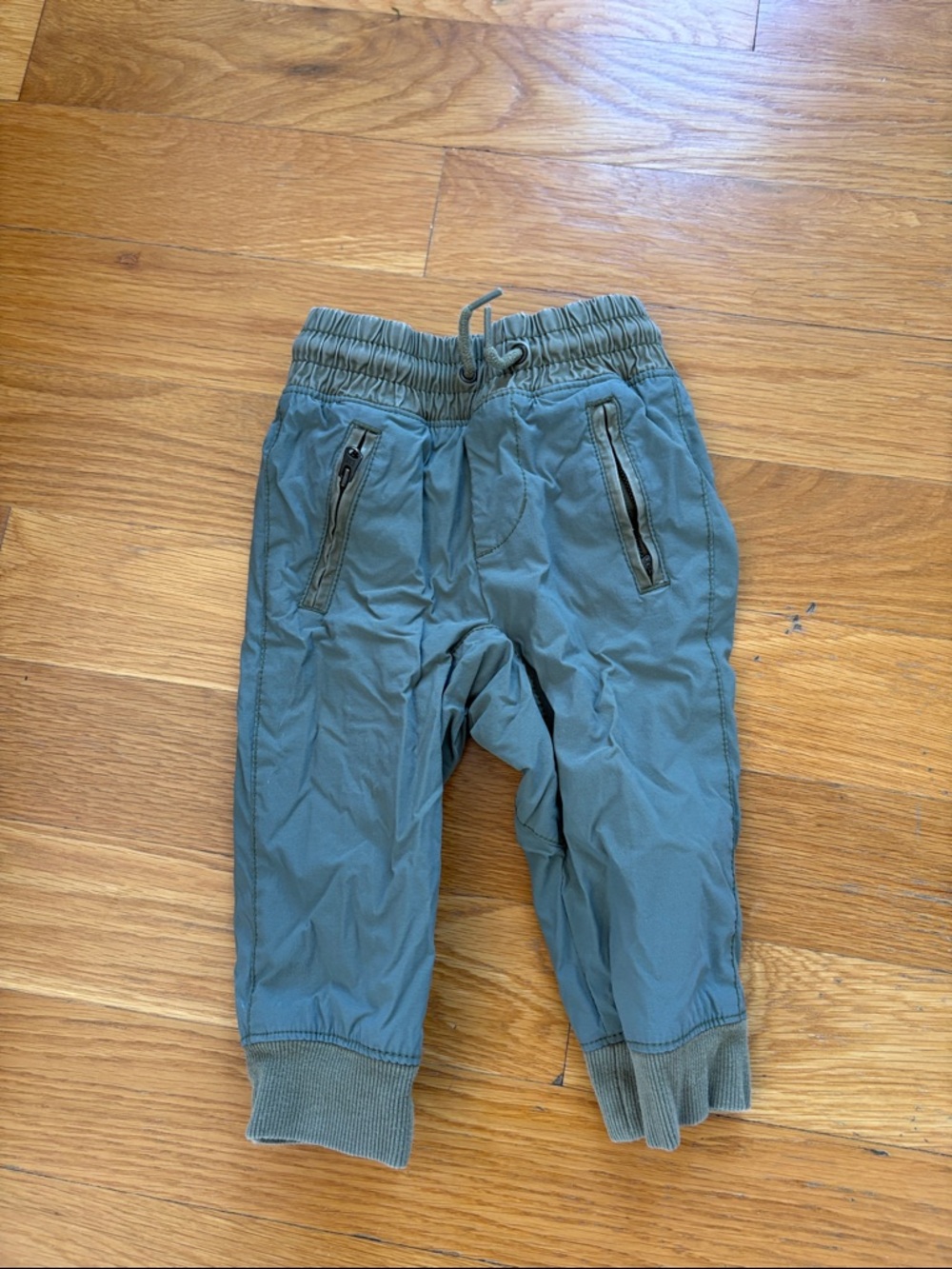 Baby GAP Olive Green Jogger Pants with Zip Pockets, 18-24M